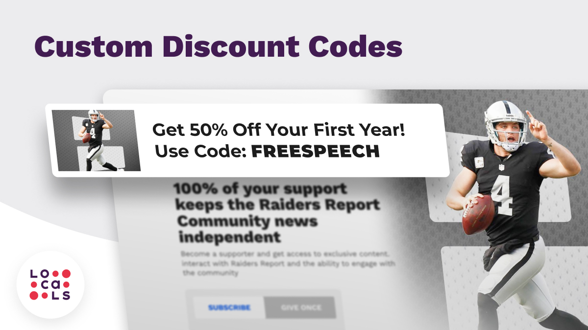 Locals Custom Discount Code Image