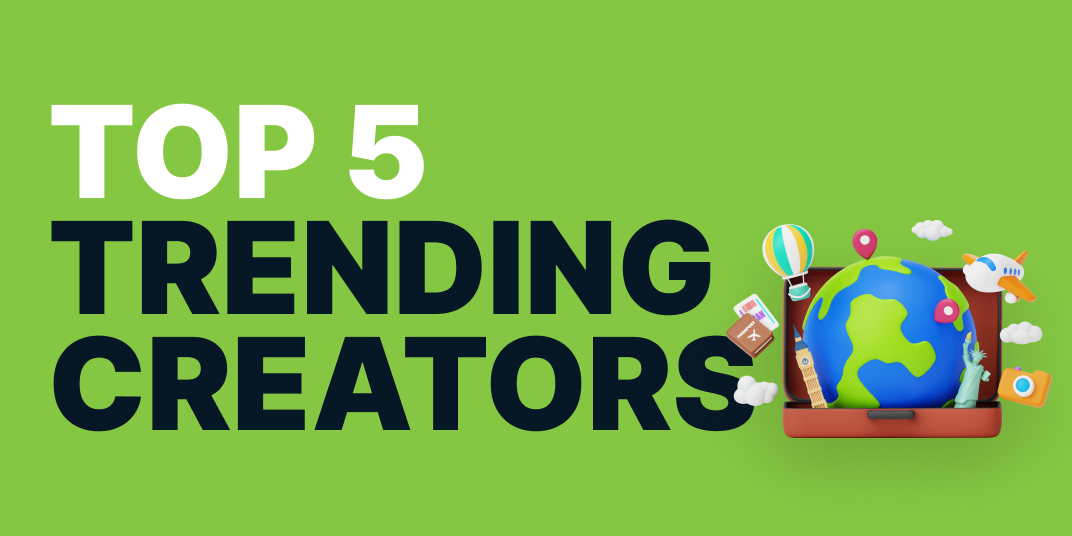 Top 5 Trending Creators - Travel